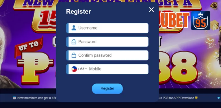 Registering Ubet95 is very easy to do