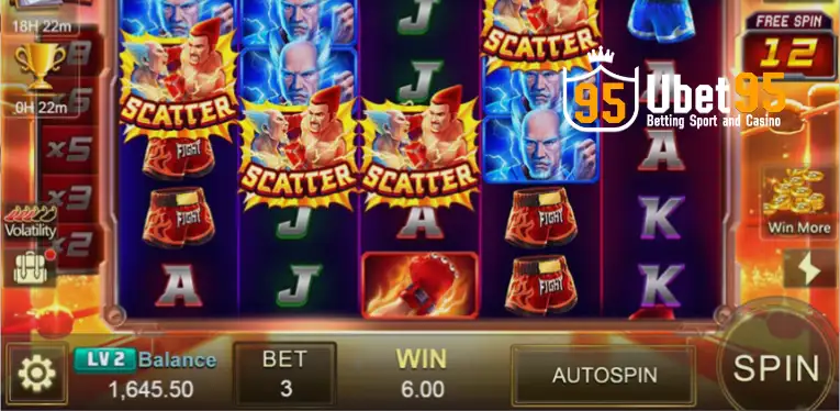 Boxing King Slot Features