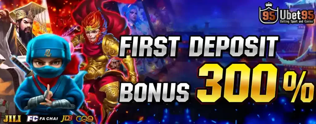  First Time Deposit 300% Bonus Promotion